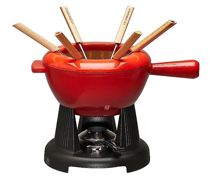 Le Creuset Käsefondue-Set Gusseisen Kirschrot günstig online kaufen