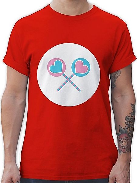 Shirtracer T-Shirt Glücksbär Herzlollies I Glücksbärchis Herzlolli I Lollif günstig online kaufen