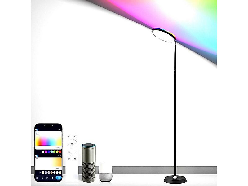 Diyarts LED Stehlampe, LED fest integriert, RGBW, 16 Millionen Farben, RGB, günstig online kaufen