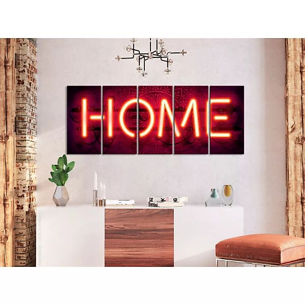 Leinwandbild Home Neon XXL günstig online kaufen