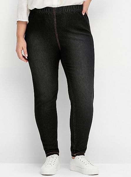 Sheego Bequeme Jeans Jeans-Leggings normal in individueller Waschung günstig online kaufen