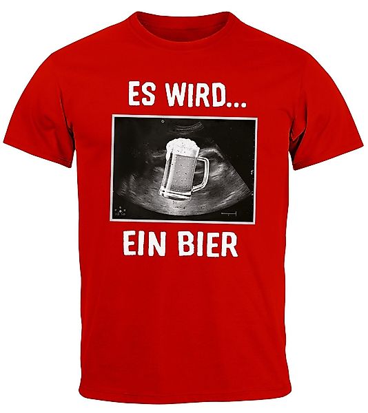 MoonWorks Print-Shirt Herren T-Shirt Männer Bier günstig online kaufen