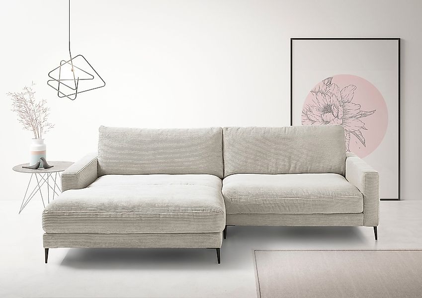 INOSIGN Ecksofa "Downtown, B/T/H: 272/190/84 cm L-Form" weicher Sitzkomfort günstig online kaufen