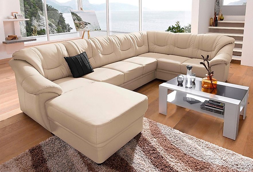 sit&more Wohnlandschaft "Savona U-Form, B: 320 cm" optional Bettfunktion, F günstig online kaufen
