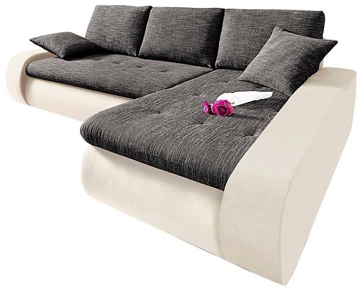 TRENDMANUFAKTUR Ecksofa Indie, modern und bequem, Materialmix, OTTOs Choice günstig online kaufen