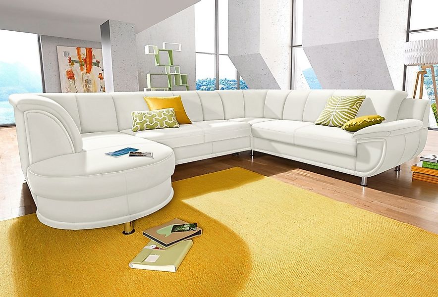 TRENDMANUFAKTUR Wohnlandschaft "Rondo, U-Form" inkl.Federkern, wahlweise mi günstig online kaufen