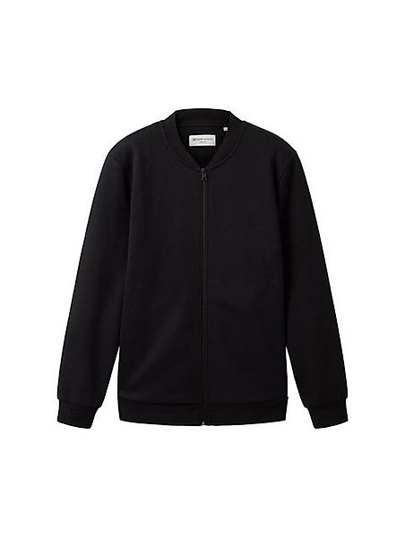 TOM TAILOR Denim Sweatjacke mit Print-Logo günstig online kaufen
