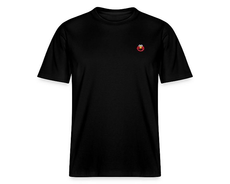 Spreadshirt T-Shirt Sesamstraße Elmo Gesicht Stick Relaxed Fit Unisex T-Shi günstig online kaufen
