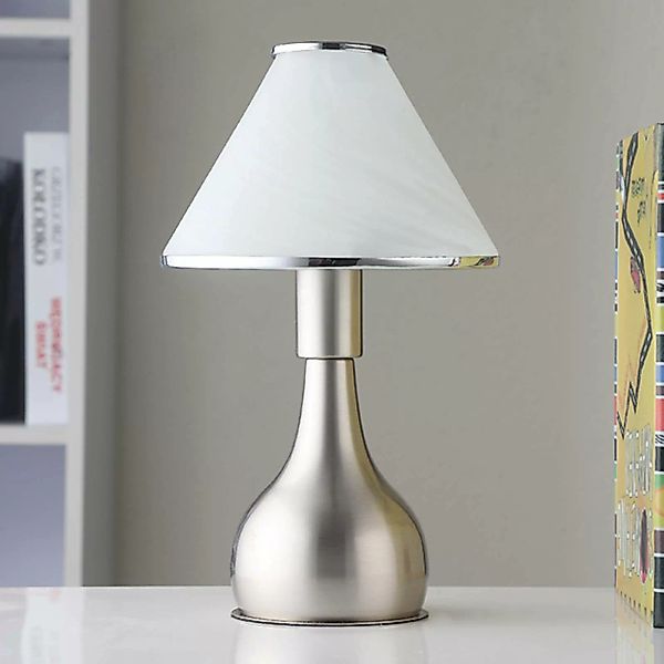 Nachttischlampe Ellen aus Glas und Metall günstig online kaufen