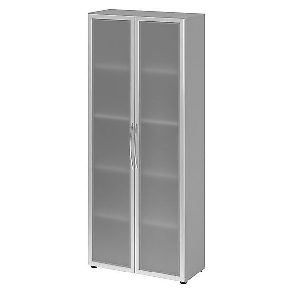 bümö Aktenschrank basic Aktenschrank Dekor: Grau/Milchglaß günstig online kaufen