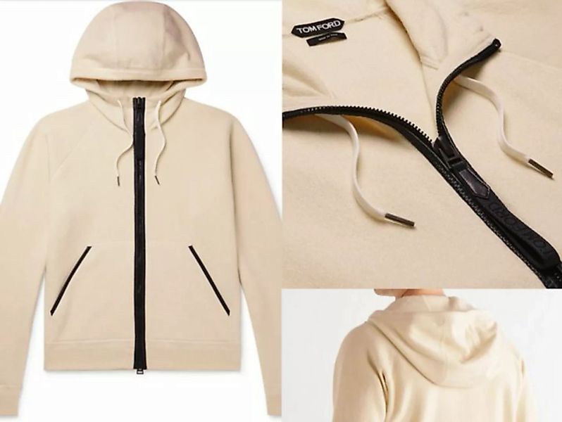 Tom Ford Winterjacke TOM FORD Cashmere Leather Jacket Hooded Zip Blouson Ca günstig online kaufen