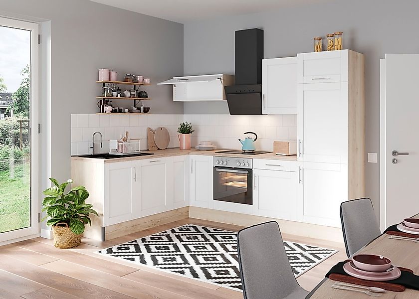 OPTIFIT Küche »Ahus«, 200 x 270 cm breit, wahlweise mit E-Geräten, Soft Clo günstig online kaufen