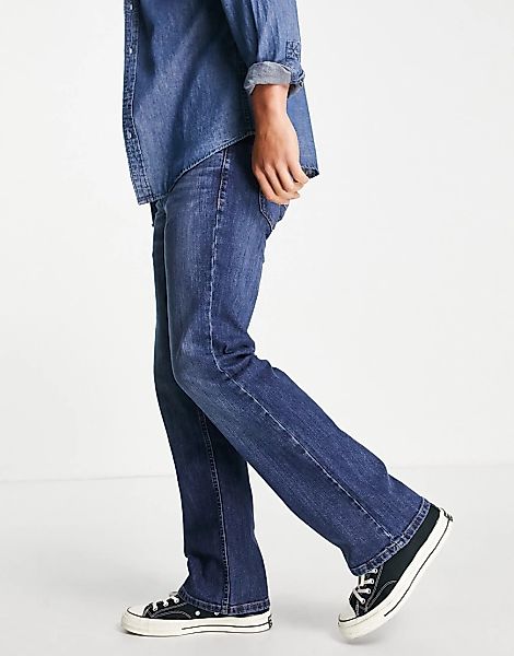 Wrangler – Broken Arrow – Bootcut-Jeans-Blau günstig online kaufen