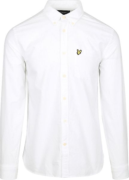 Lyle & Scott Shirt Plain Oxford White - Größe M günstig online kaufen