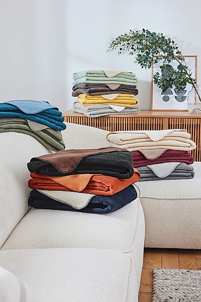 IBENA Wohndecke "Wohndecke Doubleface Dublin" in trendigen Farben günstig online kaufen