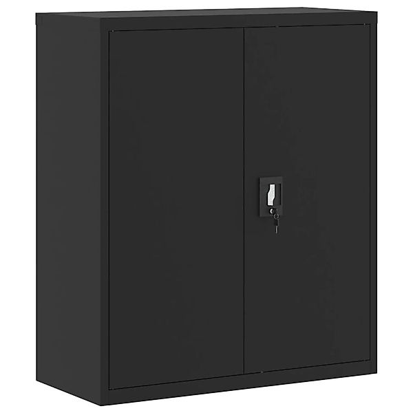 vidaXL Aktenschrank Schwarz 90x40x105 cm Stahl günstig online kaufen