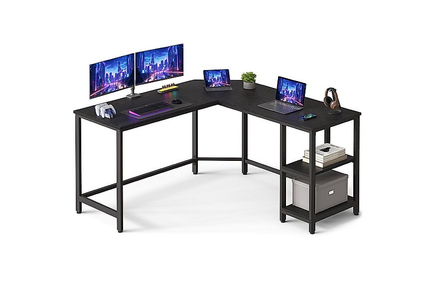 VASAGLE Schreibtisch Computertisch, 130/138 cm, L-förm Eckschreibtisch mit günstig online kaufen