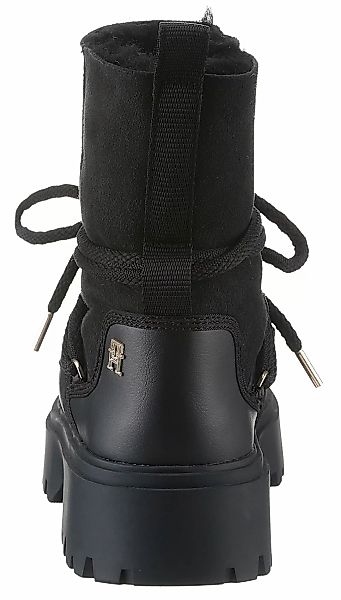 Tommy Hilfiger Snowboots "REAL SHEARLING LACE-UP SNOWBOOT", Blockabsatz, Wi günstig online kaufen