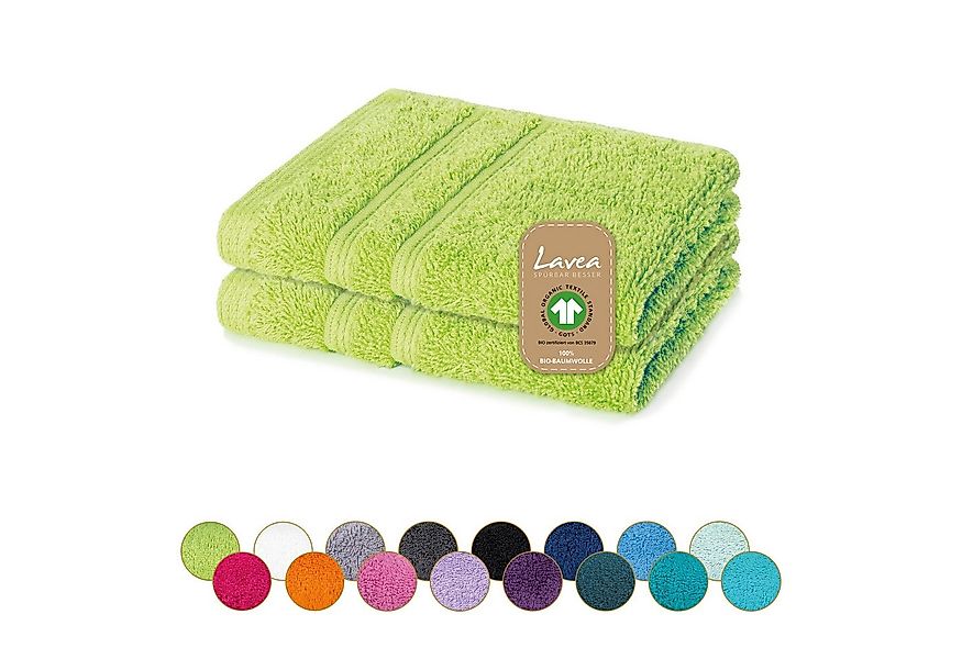 Lavea Seiftuch Bali Seiflappen 30x30 cm, Weiches Bio-Baumwollfrottee (Set, günstig online kaufen