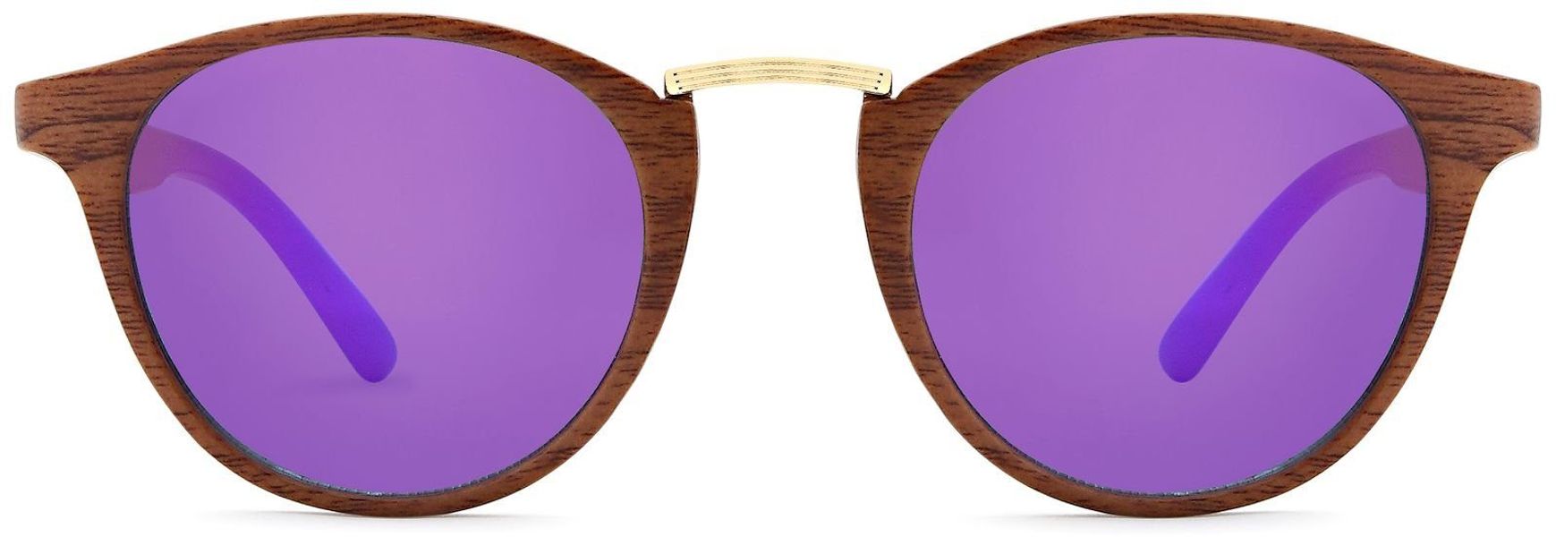 styleBREAKER Sonnenbrille Panto Sonnenbrille Holz Optik günstig online kaufen