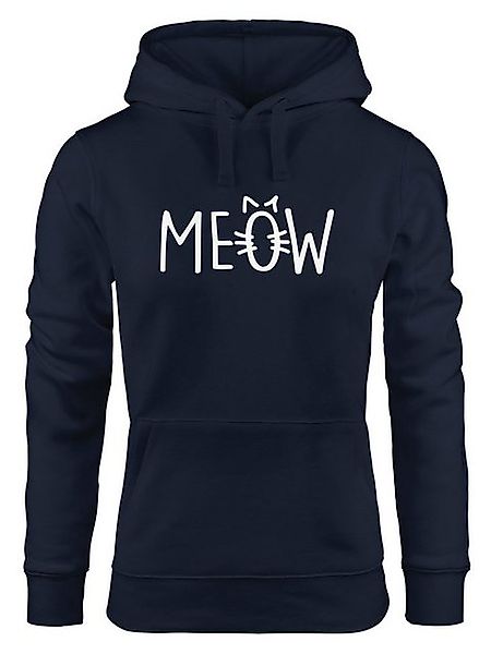 MoonWorks Hoodie Hoodie Damen Katze Meow Miau Cat Sweatshirt Kapuze Kapuzen günstig online kaufen