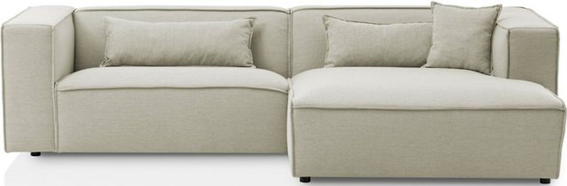 LeGer Home by Lena Gercke Ecksofa PIARA mit Kedernaht in Cord oder Leinenop günstig online kaufen