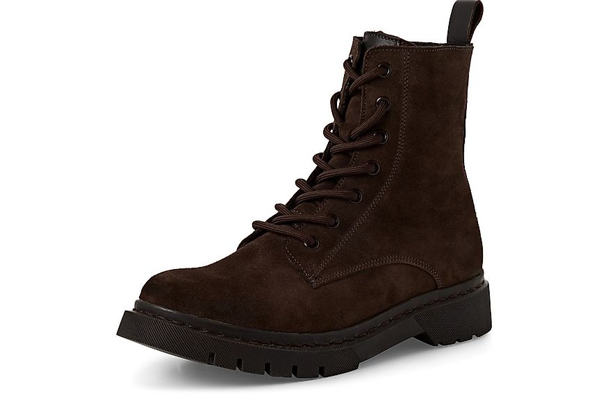 Tamaris Schnürstiefelette, Blockabsatz, Schnürboots, Herbstschuh mit Ziernä günstig online kaufen