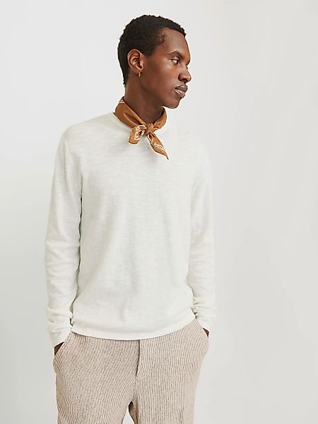 Jack & Jones Rundhalspullover "JJESUMMER KNIT CREW NECK SN", mit Rundhalsau günstig online kaufen