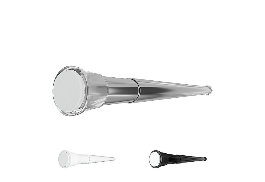 Aquabad® Duschvorhangstange Hastaflex Teleskop Duschstange mit Gummi Enden, günstig online kaufen
