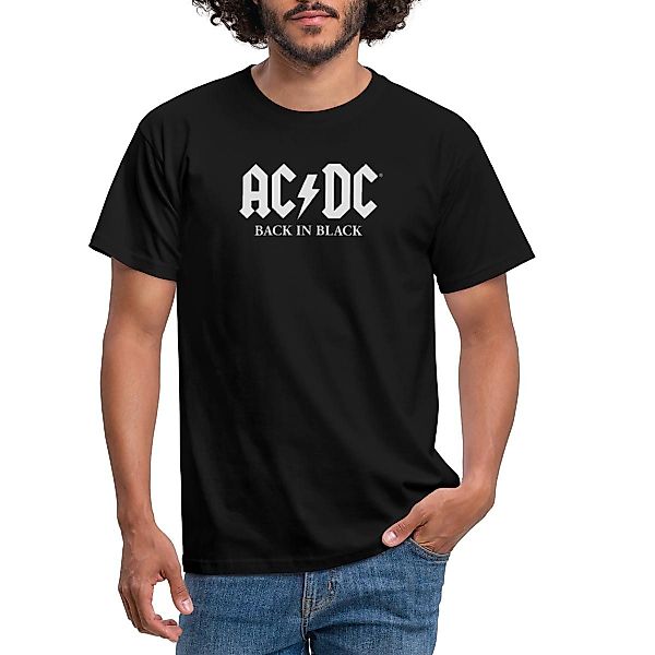 Spreadshirt T-Shirt AC/DC Back In Black günstig online kaufen
