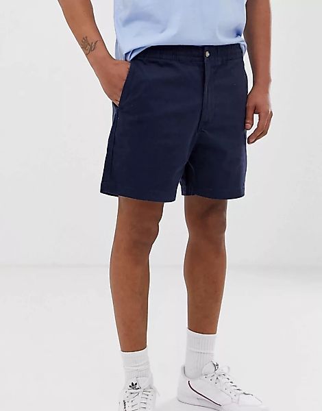 Polo Ralph Lauren – Prepster – Chinoshorts mit Player-Logo in Navy günstig online kaufen