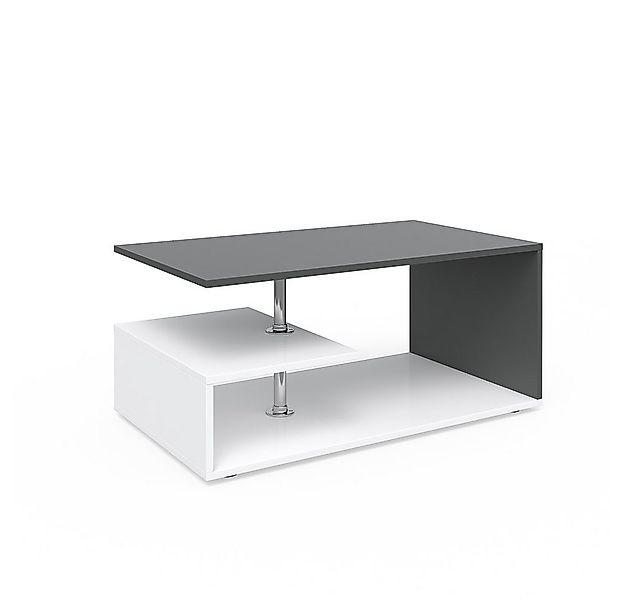 Vicco Couchtisch Guillermo, Weiß/Anthrazit, 91 x 52,6 cm (1-St) günstig online kaufen