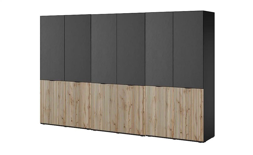 Drehtürenschrank  Sandbox ¦ schwarz ¦ Maße (cm): B: 303 H: 200 Schränke > K günstig online kaufen