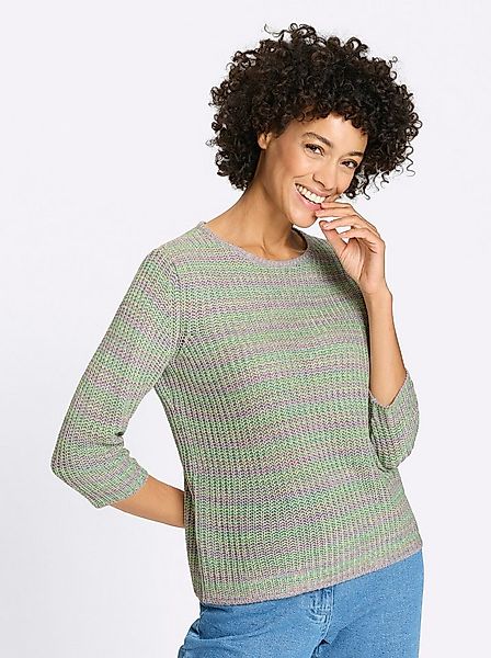 Sieh an! Strickpullover 3/4-Arm-Pullover 3/4-Arm Grobstrick günstig online kaufen