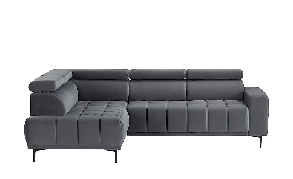 uno Ecksofa aus Mikrofaser Carrara ¦ grau ¦ Maße (cm): B: 266 H: 85 T: 189. günstig online kaufen