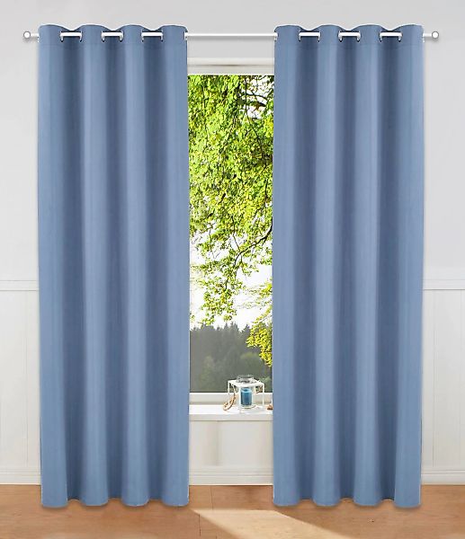 OTTO home "Parry" Ösen 2 Stk. tlg. 2-er Set, blickdicht, monochrom, basic günstig online kaufen