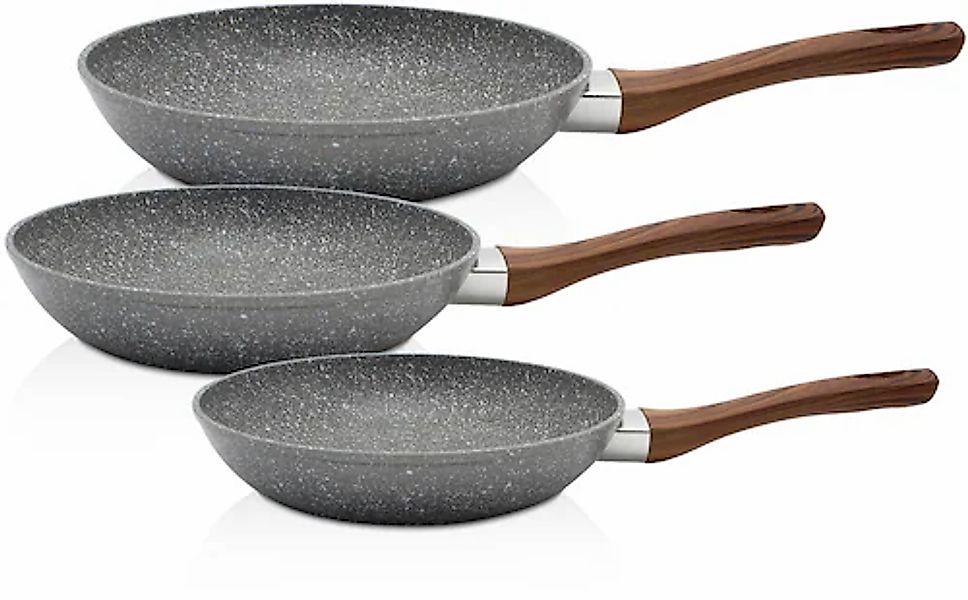 Krüger Pfannen-Set »Nevada« Aluminium Set, 3 Stk. tlg. Soft-Touch-Griff, Ø günstig online kaufen