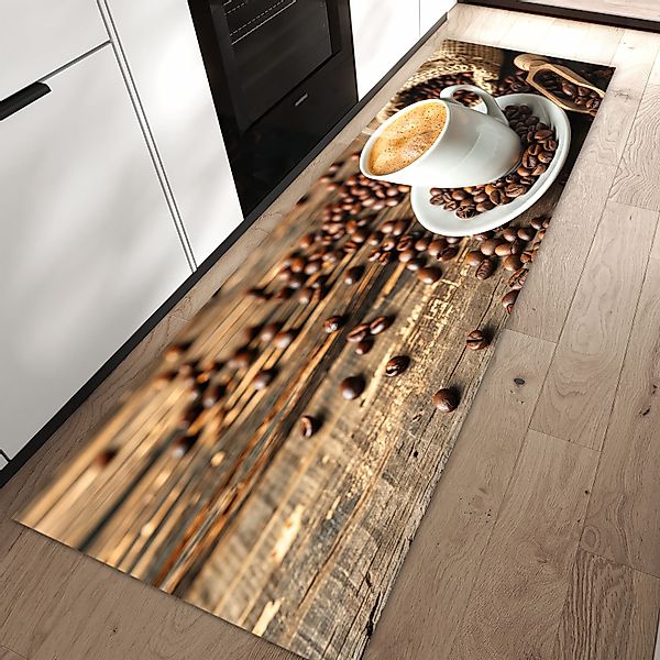 Primedeco Teppich Küchenteppich Kaffee Geniessen PVC günstig online kaufen
