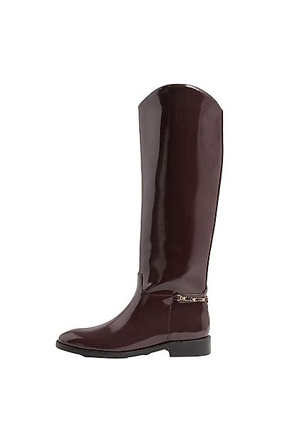 LIPSY Lipsy Hohe, flache Reiterstiefel in Lackleder Stiefel (1-tlg) günstig online kaufen
