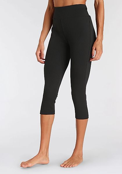 LASCANA ACTIVE Caprileggings, mit Rippstruktur günstig online kaufen