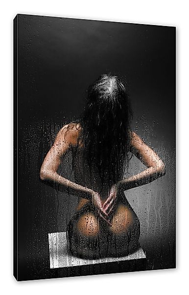 Pixxprint Leinwandbild Nackte Frau, Nackte Frau günstig online kaufen