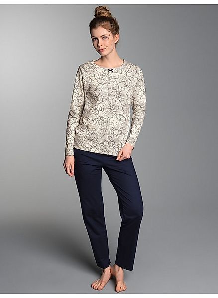 Trigema Schlafanzug TRIGEMA Pyjama mit Allover Blumen Print (1 tlg) günstig online kaufen