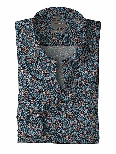 OLYMP Langarmhemd "Luxor", gemustert, Businesshemd, comfort fit, New-Kentkr günstig online kaufen