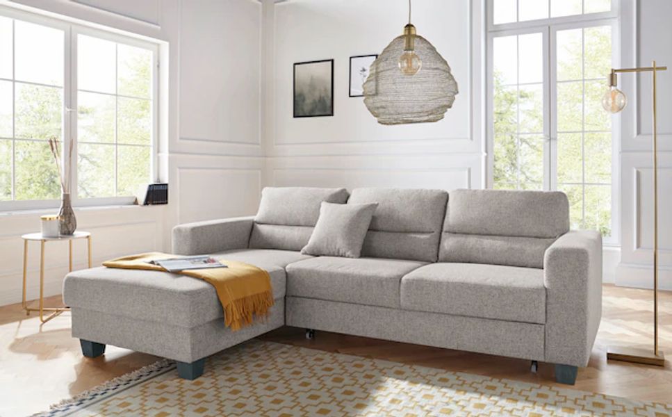 TRENDMANUFAKTUR Ecksofa »Chamber, zeitlos und modern, bequem mit hohem Sitz günstig online kaufen