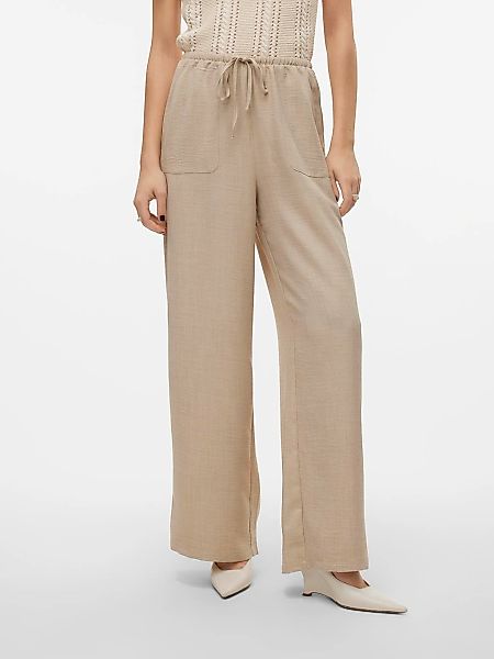 Vero Moda Schlupfhose "VMMELANEY HW LOOSE PANT WVN GA NOOS" Kunstfaser, loo günstig online kaufen