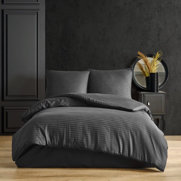 Nordqueen Bettwäsche Nordqueen Satin Gestreift Bettwäsche, günstig online kaufen