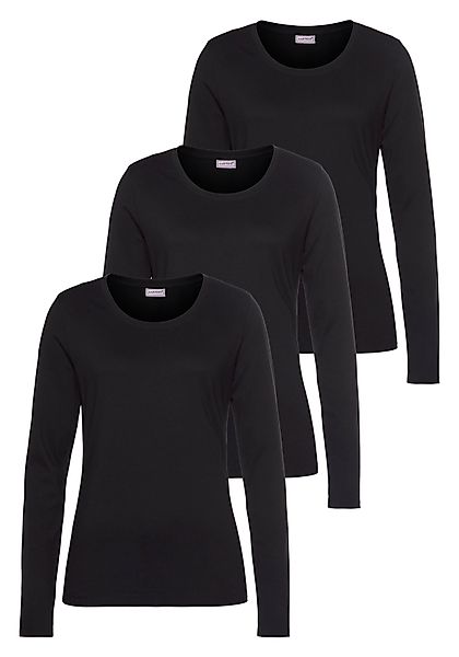 Eastwind Langarmshirt (3er-Pack) Langarm, im Basic-Stil, günstig online kaufen