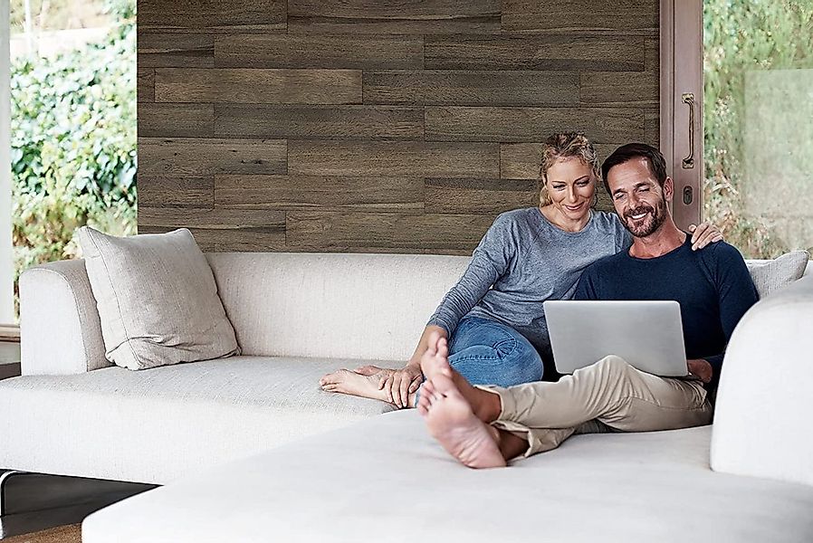 Vereg Wanddekoobjekt Aged Wood Walls, Wandverkleidung selbstklebende 3-D-Ho günstig online kaufen