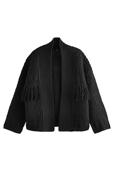 Next Strickjacke Weiche Strickjacke mit Fransen günstig online kaufen