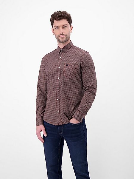 LERROS Langarmhemd Langarmhemd mit Karomuster aus 100% Baumwolle günstig online kaufen